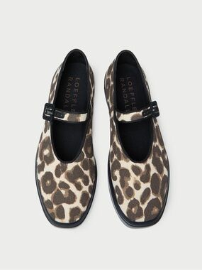 Loeffler Randall Leopard Print Mary Jane Sneakers